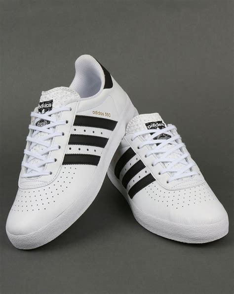 witte adidas sneakers classic black|Adidas white leather shoes.